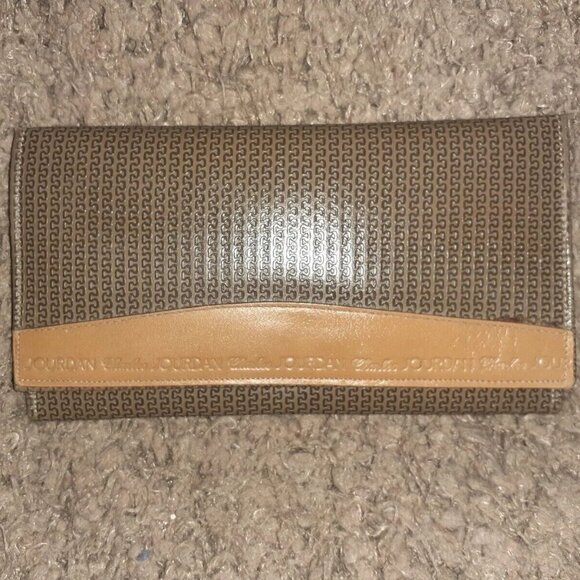 Vintage CHARLES JOURDAN Actif Logos Paris WALLET-Zips-Billfold-Excellent - Picture 1 of 7